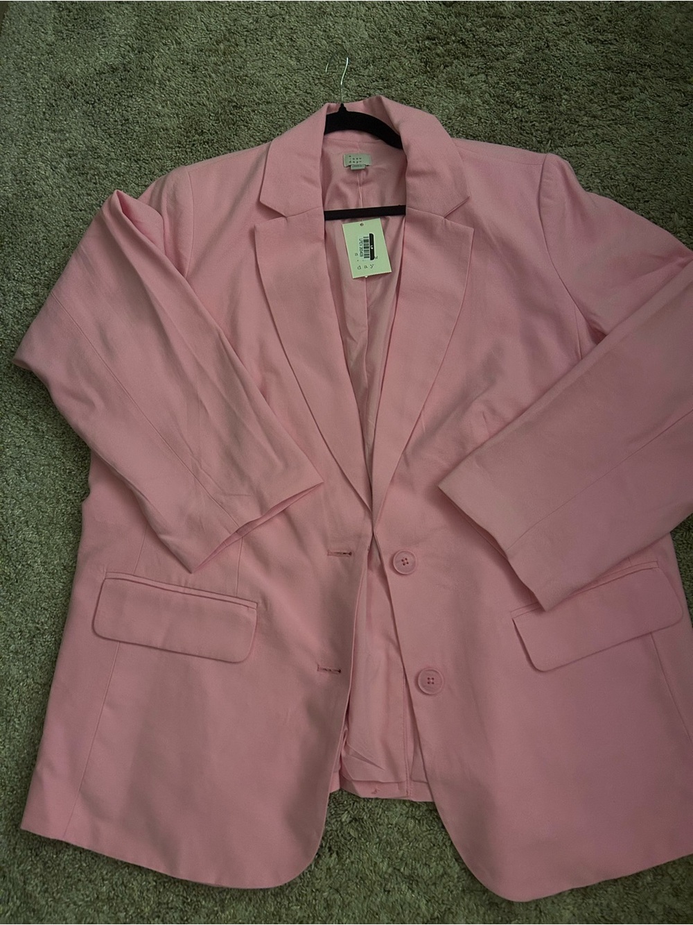 a new day Pink Single-Breasted Blazer
